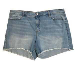 Sofia Jeans by Sophia Vergara Women Plus SZ 20 Lila Short Boho Festival Med Wash